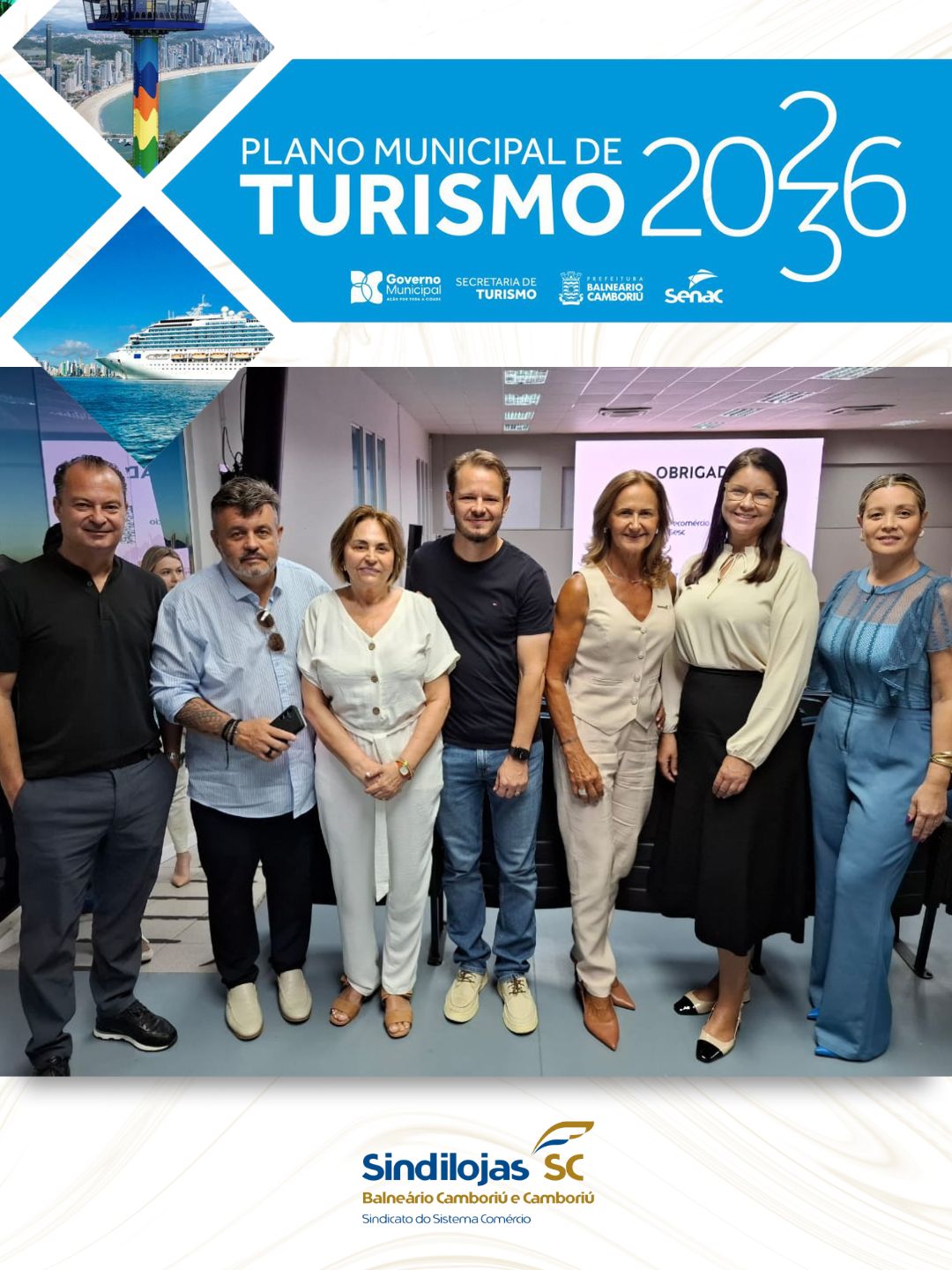 Sindilojas participa do lançamento do processo construção do novo Plano Municipal de Turismo de Balneário Camboriú