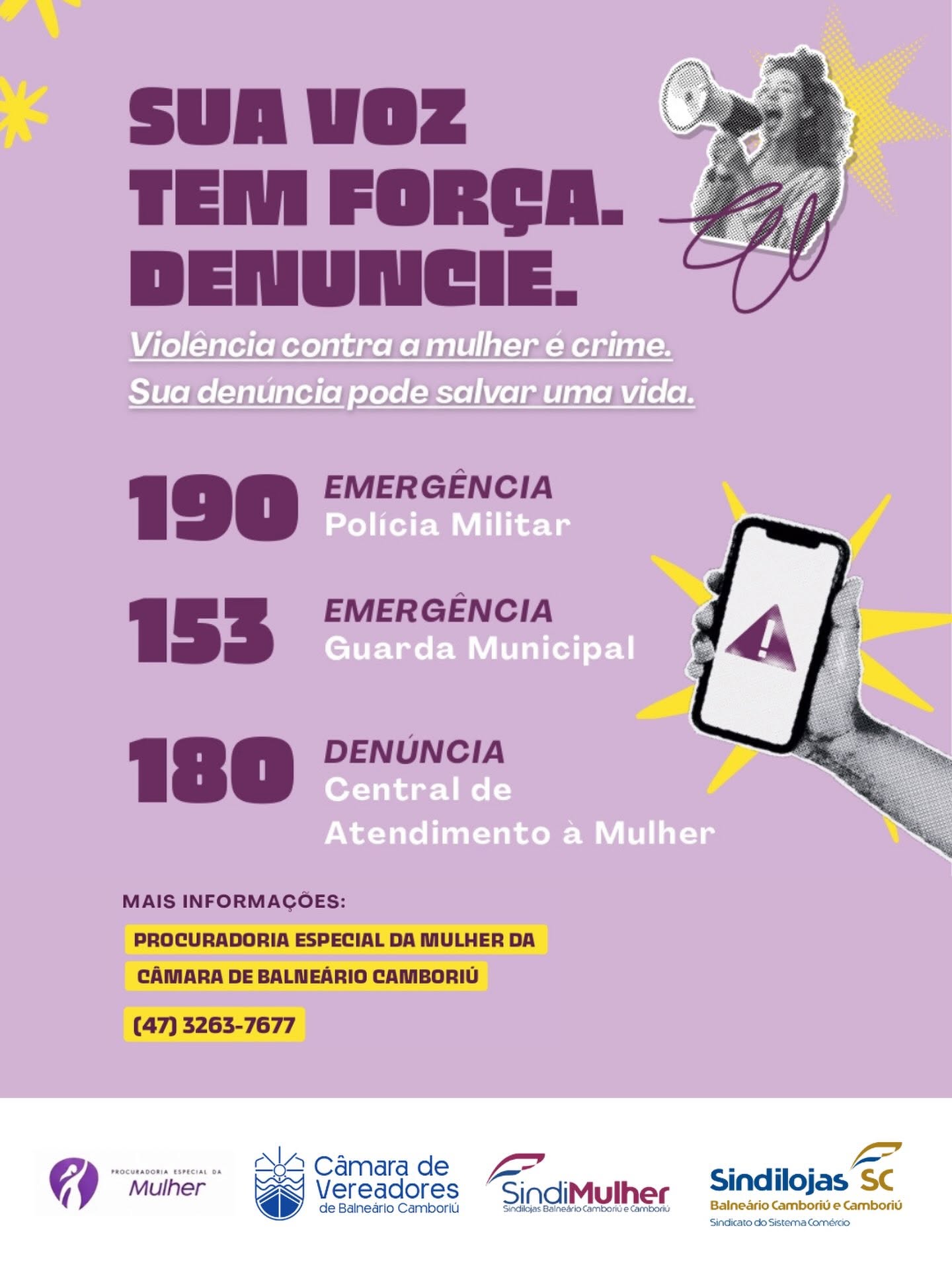Ei, amiga… peça ajuda. Você não está sozinha! 