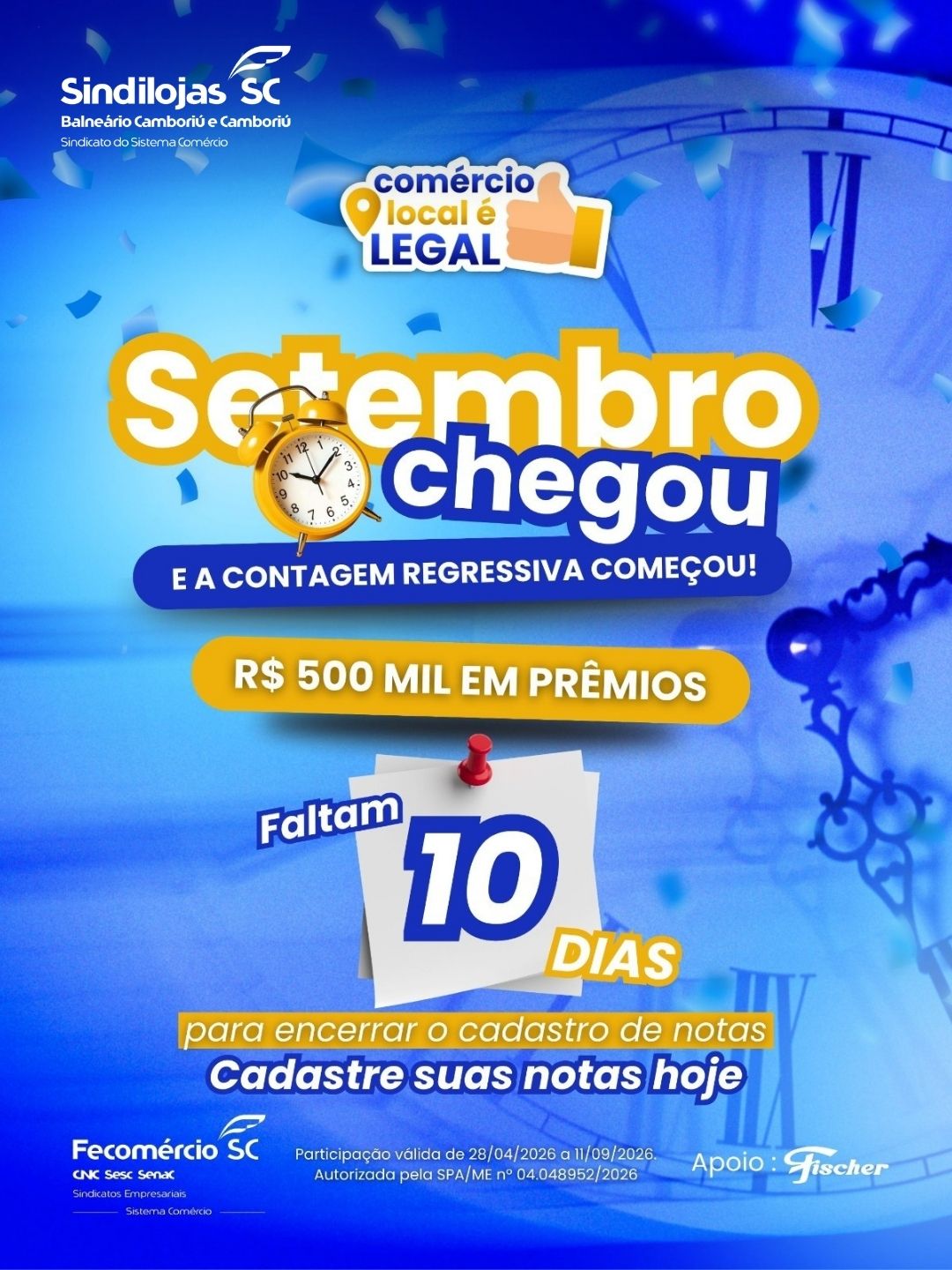 Últimos 10 dias da campanha Comércio Local é Legal